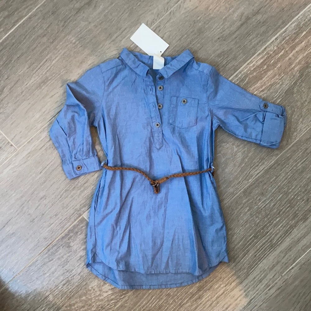 Jean dress with belt